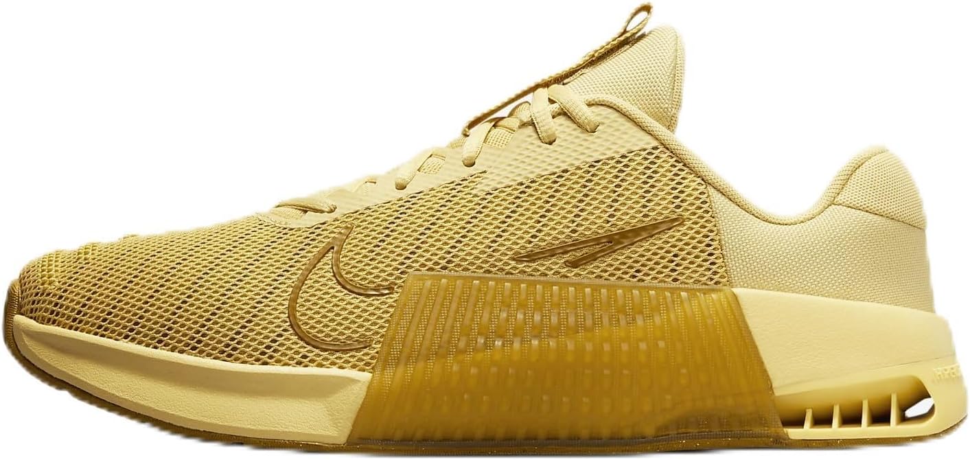 Nike Tênis de treino masculino Metcon 9 (DZ2617-700, Saturn Gold